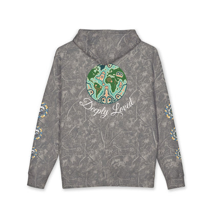 Moon Child Hoodie — Coast Salish Celestial Graphic Hooded Sweatshirt
