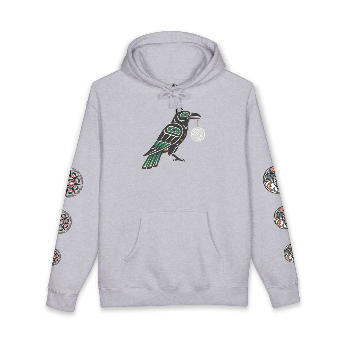 Raven Totem Hoodie — Northwest Tribal Raven Pullover