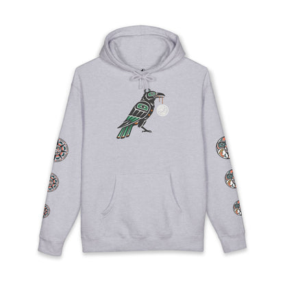 Raven Totem Hoodie — Northwest Tribal Raven Pullover
