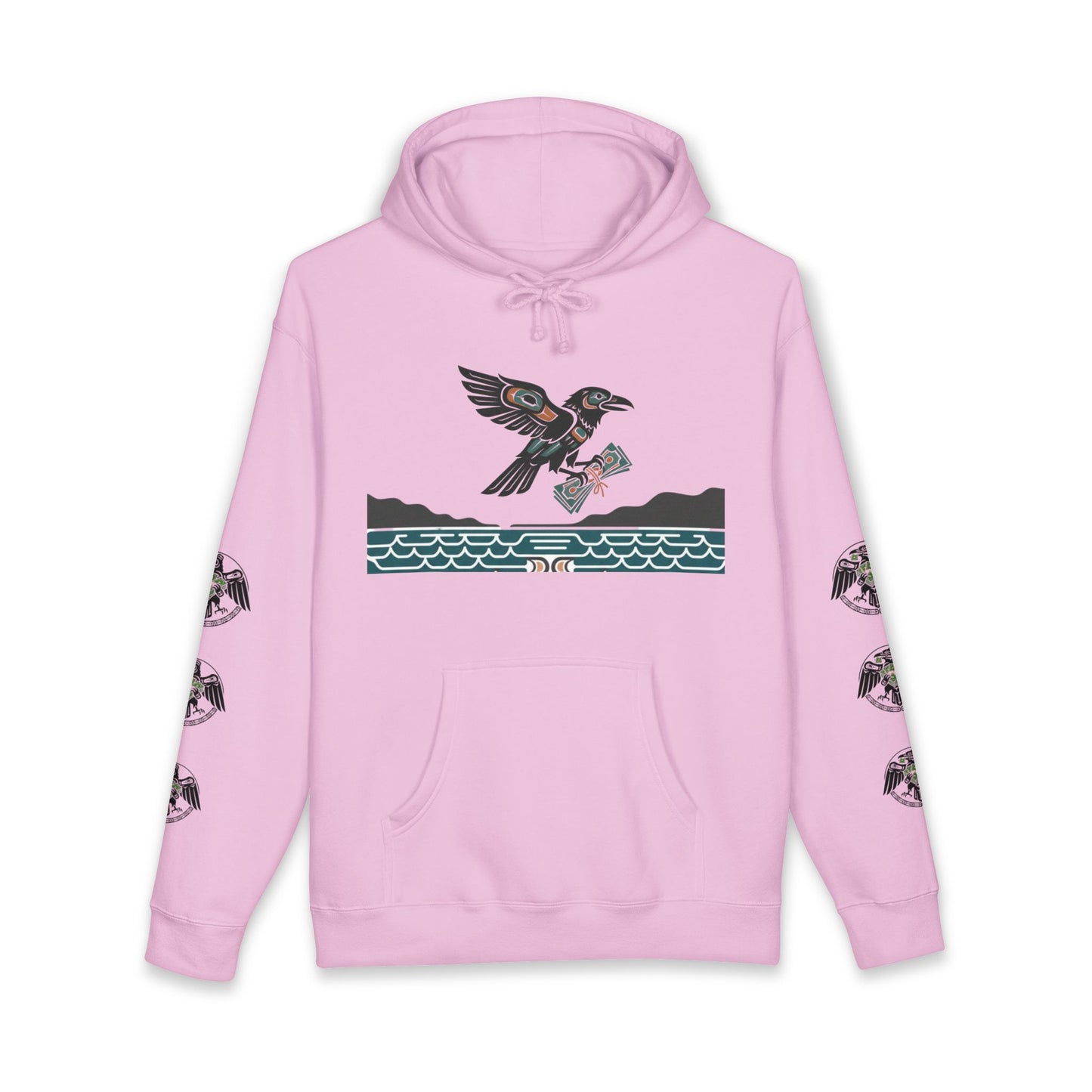 Mischief & Money Hoodie — Raven Graphic Pullover
