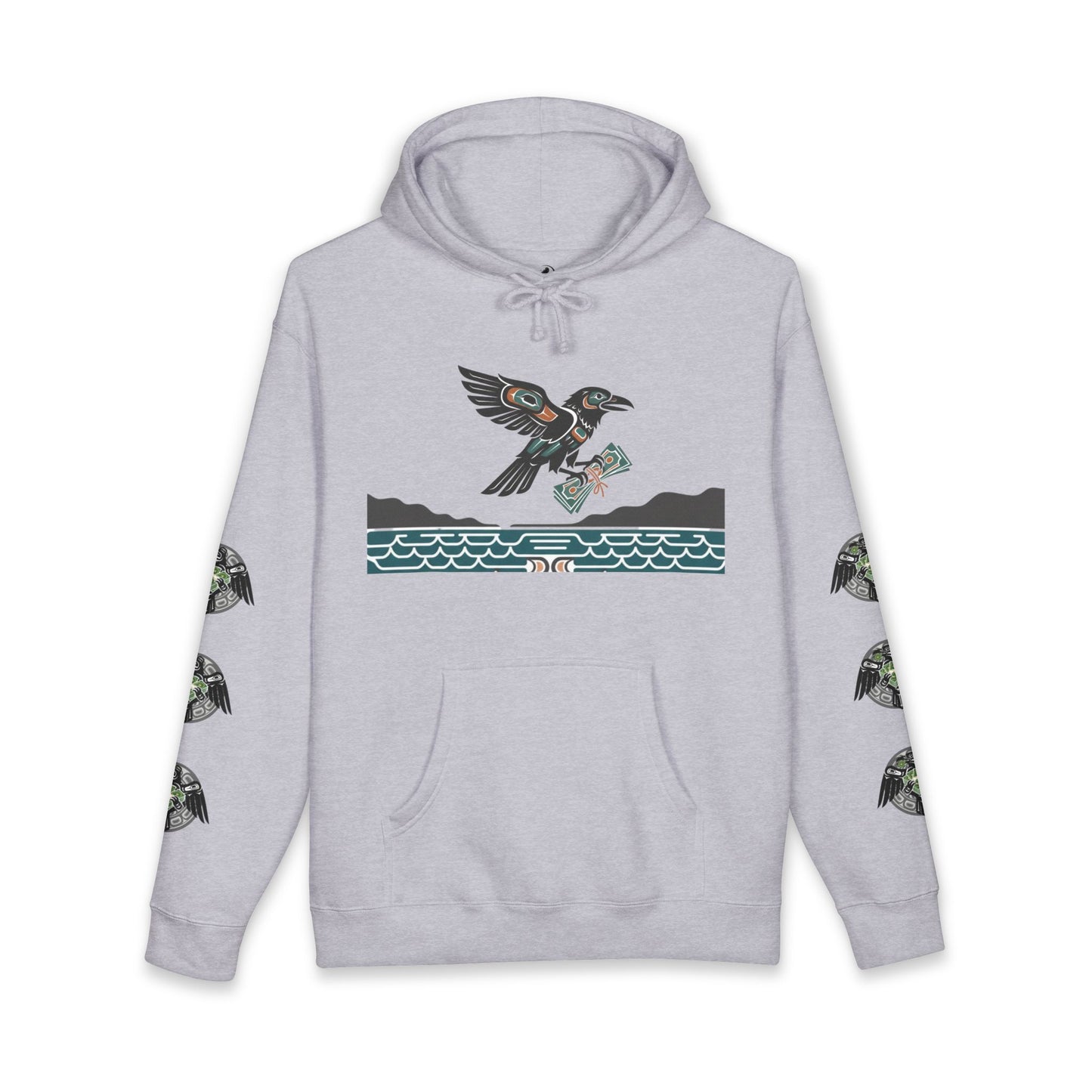 Mischief & Money Hoodie — Raven Graphic Pullover