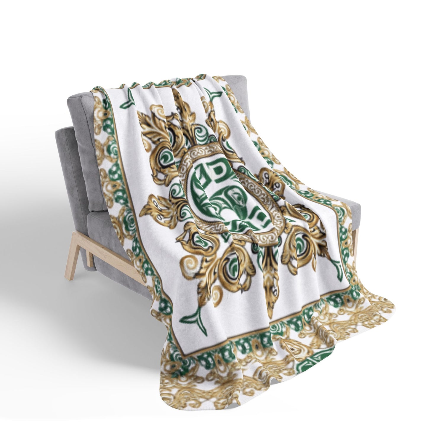 Raven Regalia Sherpa Blanket