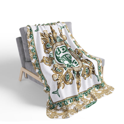 Raven Regalia Sherpa Blanket