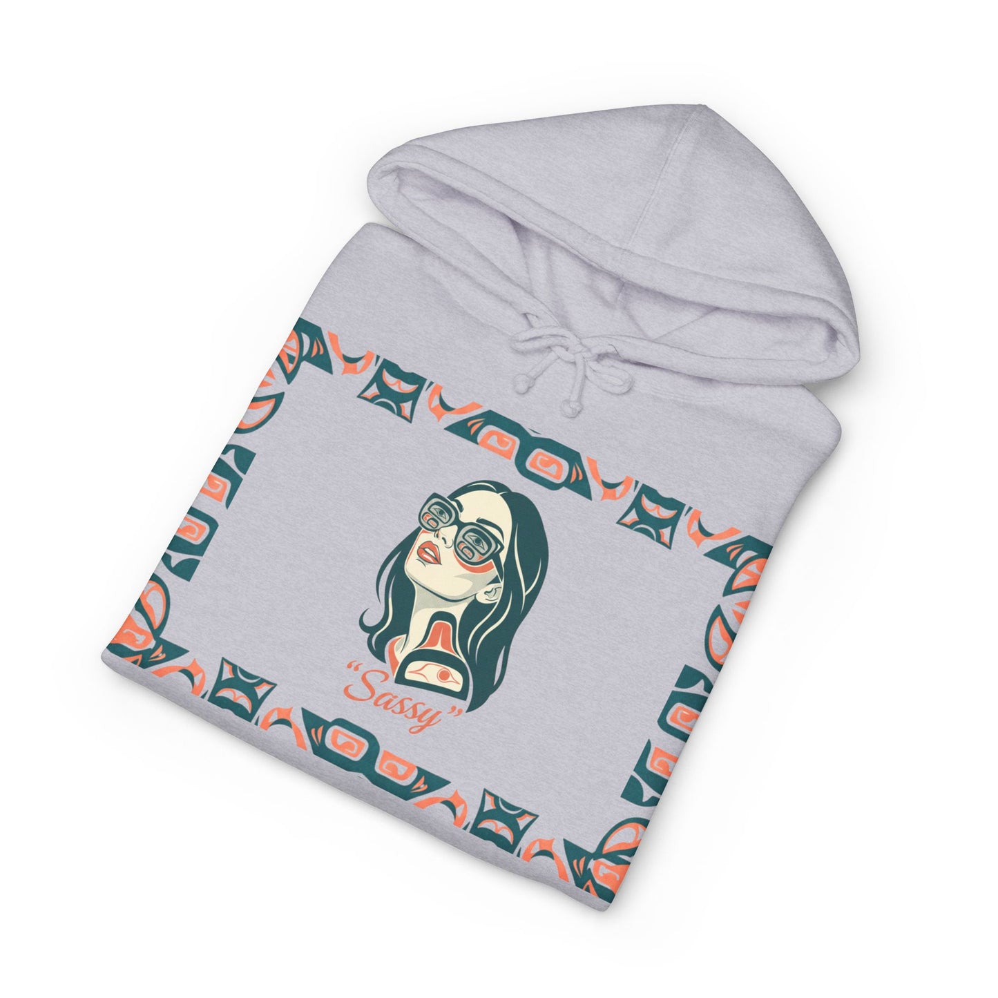 Sassy / Pre-Contact Attitude Hoodie — Indigenous design Graphic Pullover
