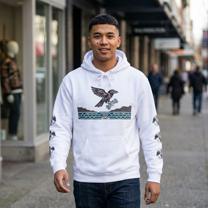 Mischief & Money Hoodie — Raven Graphic Pullover