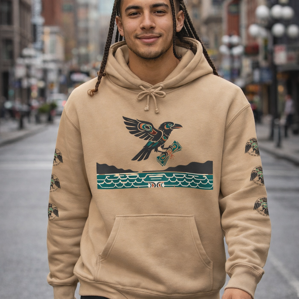 Mischief & Money Hoodie — Raven Graphic Pullover