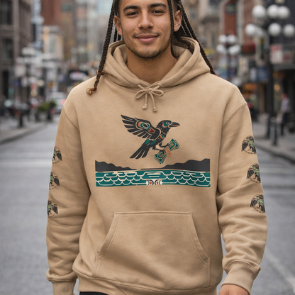 Mischief & Money Hoodie — Raven Graphic Pullover
