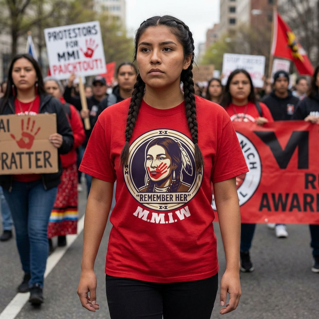 Remember Her T-Shirt — Native Rights Tribute Tee (M.M.I.W.)