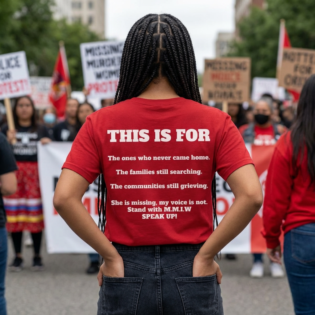 Remember Her T-Shirt — Native Rights Tribute Tee (M.M.I.W.)