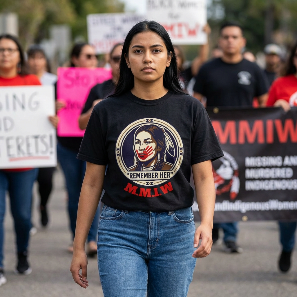 Remember Her T-Shirt — Native Rights Tribute Tee (M.M.I.W.)