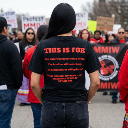 Remember Her T-Shirt — Native Rights Tribute Tee (M.M.I.W.)