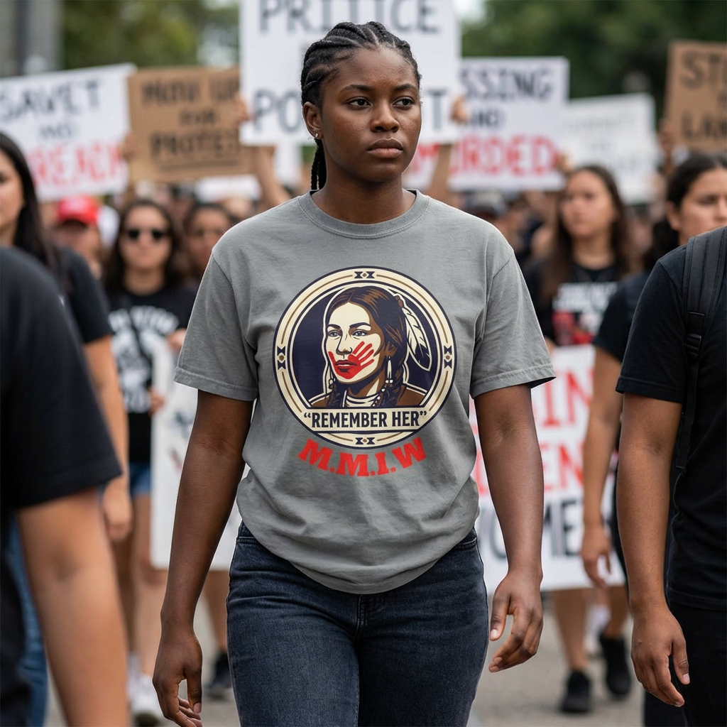 Remember Her T-Shirt — Native Rights Tribute Tee (M.M.I.W.)