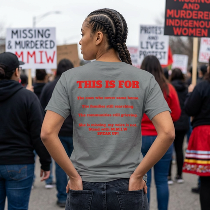 Remember Her T-Shirt — Native Rights Tribute Tee (M.M.I.W.)