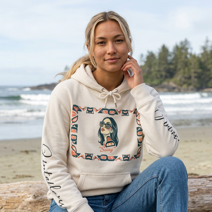 Sassy / Pre-Contact Attitude Hoodie — Indigenous design Graphic Pullover