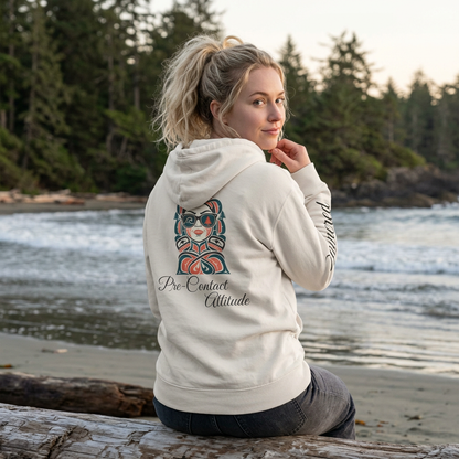 Sassy / Pre-Contact Attitude Hoodie — Indigenous design Graphic Pullover