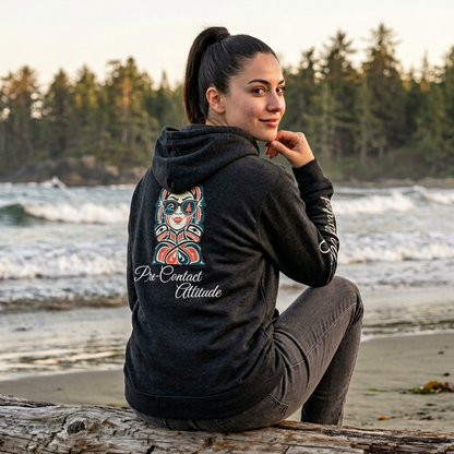 Sassy / Pre-Contact Attitude Hoodie — Indigenous design Graphic Pullover