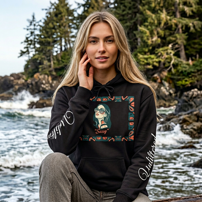 Sassy / Pre-Contact Attitude Hoodie — Indigenous design Graphic Pullover