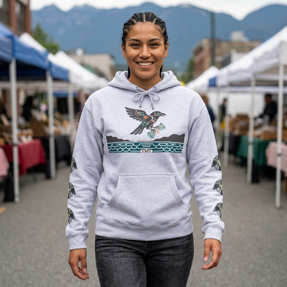 Mischief & Money Hoodie — Raven Graphic Pullover