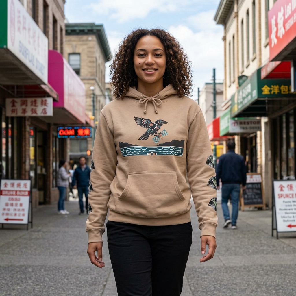 Mischief & Money Hoodie — Raven Graphic Pullover