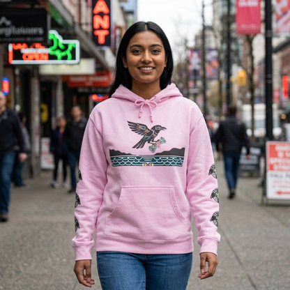 Mischief & Money Hoodie — Raven Graphic Pullover