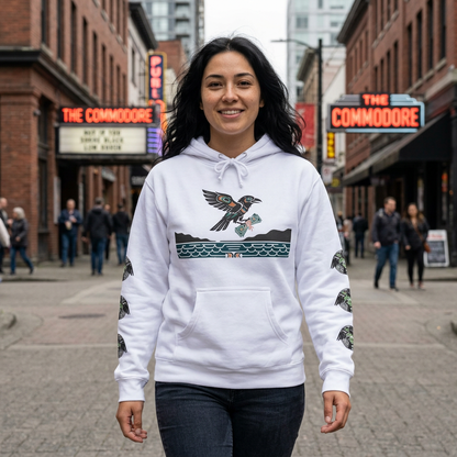 Mischief & Money Hoodie — Raven Graphic Pullover