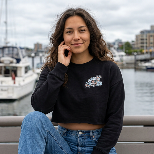 Cropped Sweatshirt — Seal & Salmon Crop Sweater