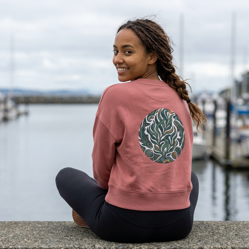 Cropped Sweatshirt — Seal & Salmon Crop Sweater