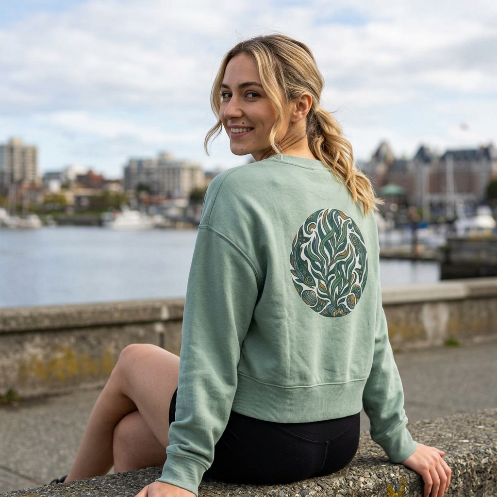 Cropped Sweatshirt — Seal & Salmon Crop Sweater