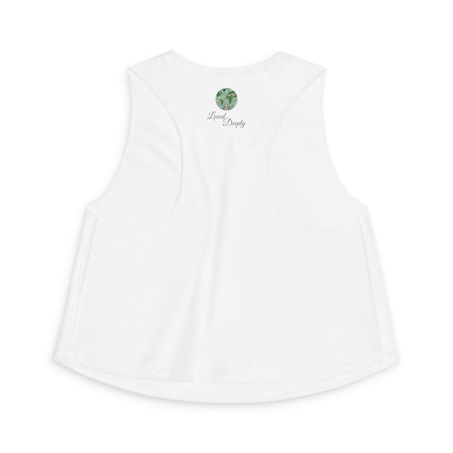 Crop Top — "Moon Child" Coast Salish Celestial Graphic