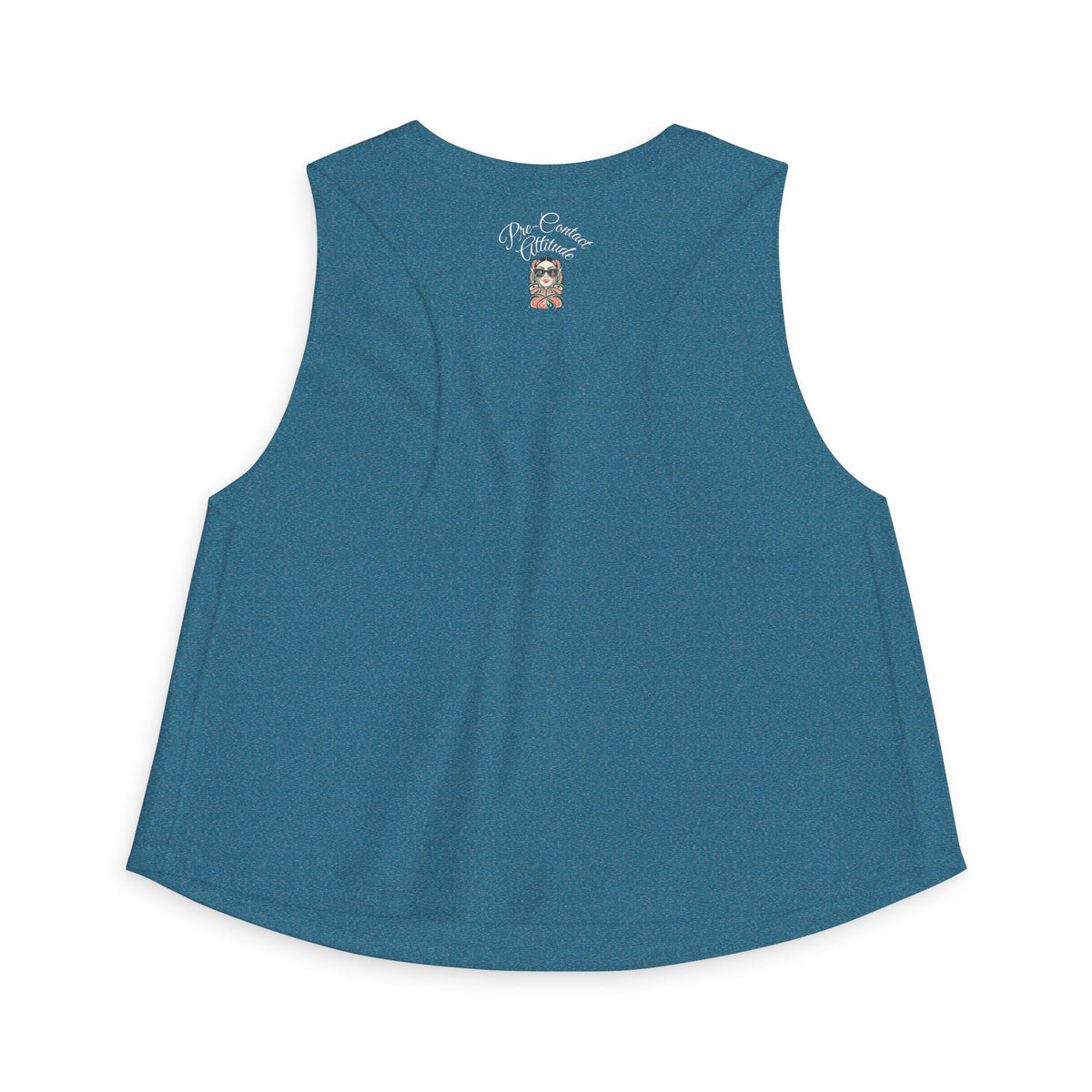 Pre-Contact Sunglasses Crop Top — Retro Aboriginal Graphic Women's Tank