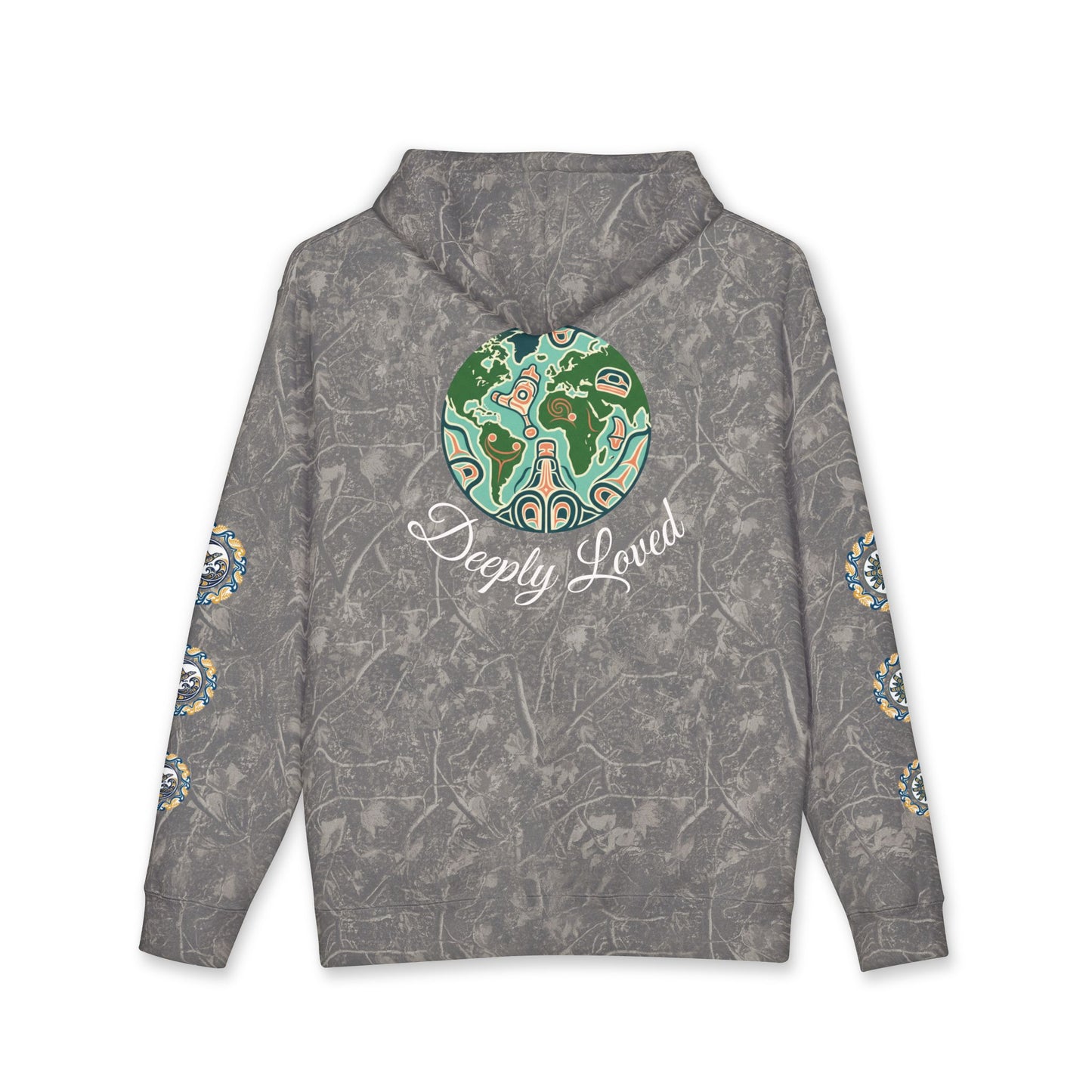 Moon Child Hoodie — Coast Salish Celestial Graphic Hooded Sweatshirt