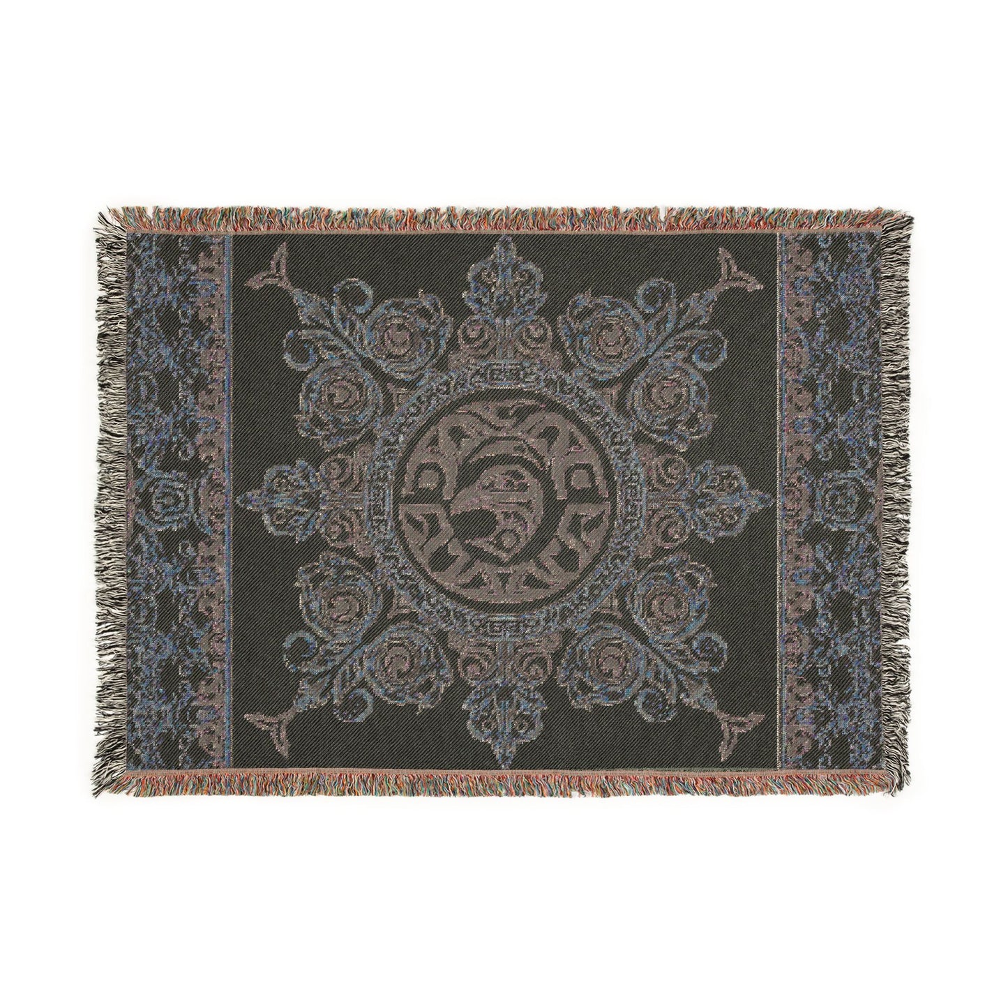 "The Raven's Regalia" Woven Blanket