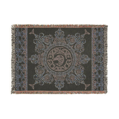 "The Raven's Regalia" Woven Blanket