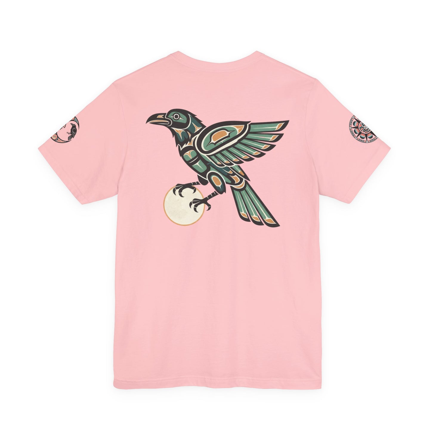 Raven Totem Graphic Tee — Northwest Tribal Bird Design