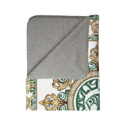 Raven Regalia Sherpa Blanket