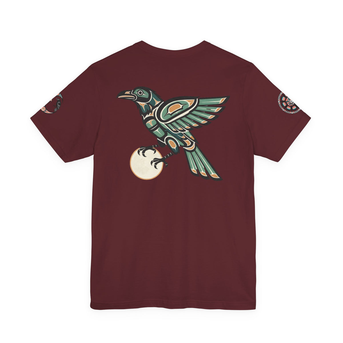 Raven Totem Graphic Tee — Northwest Tribal Bird Design