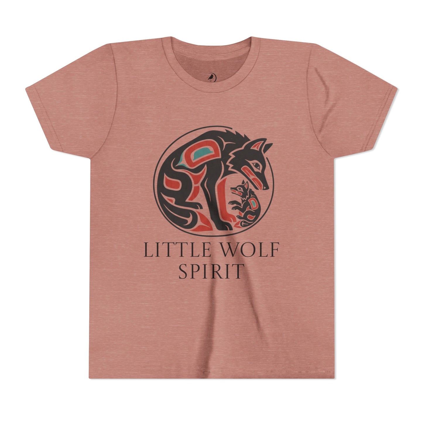 Youth Little Wolf Spirit Tee — "Little Wolf Spirit / Big Wolf Attitude" Kids Graphic T-Shirt