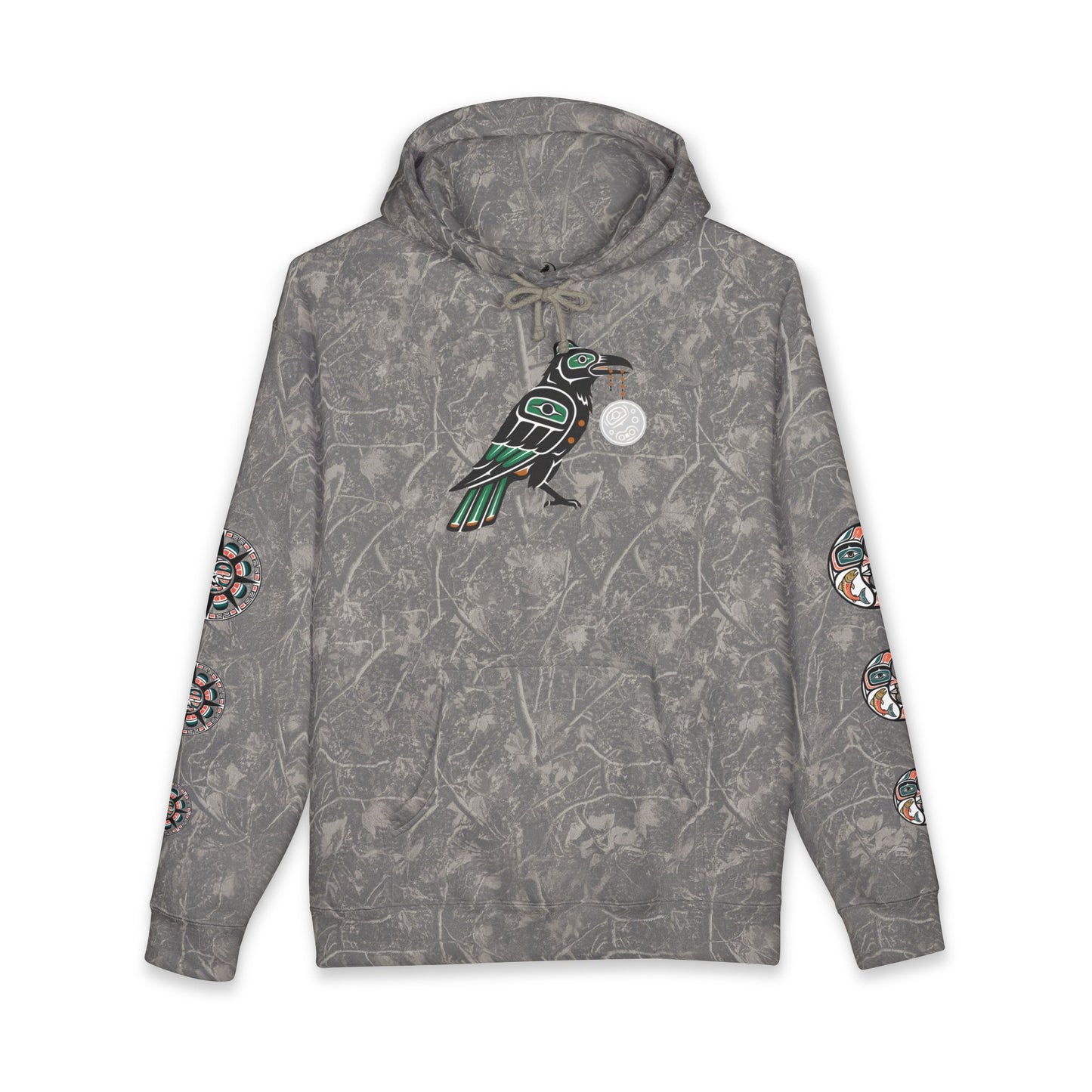 Raven Totem Hoodie — Northwest Tribal Raven Pullover