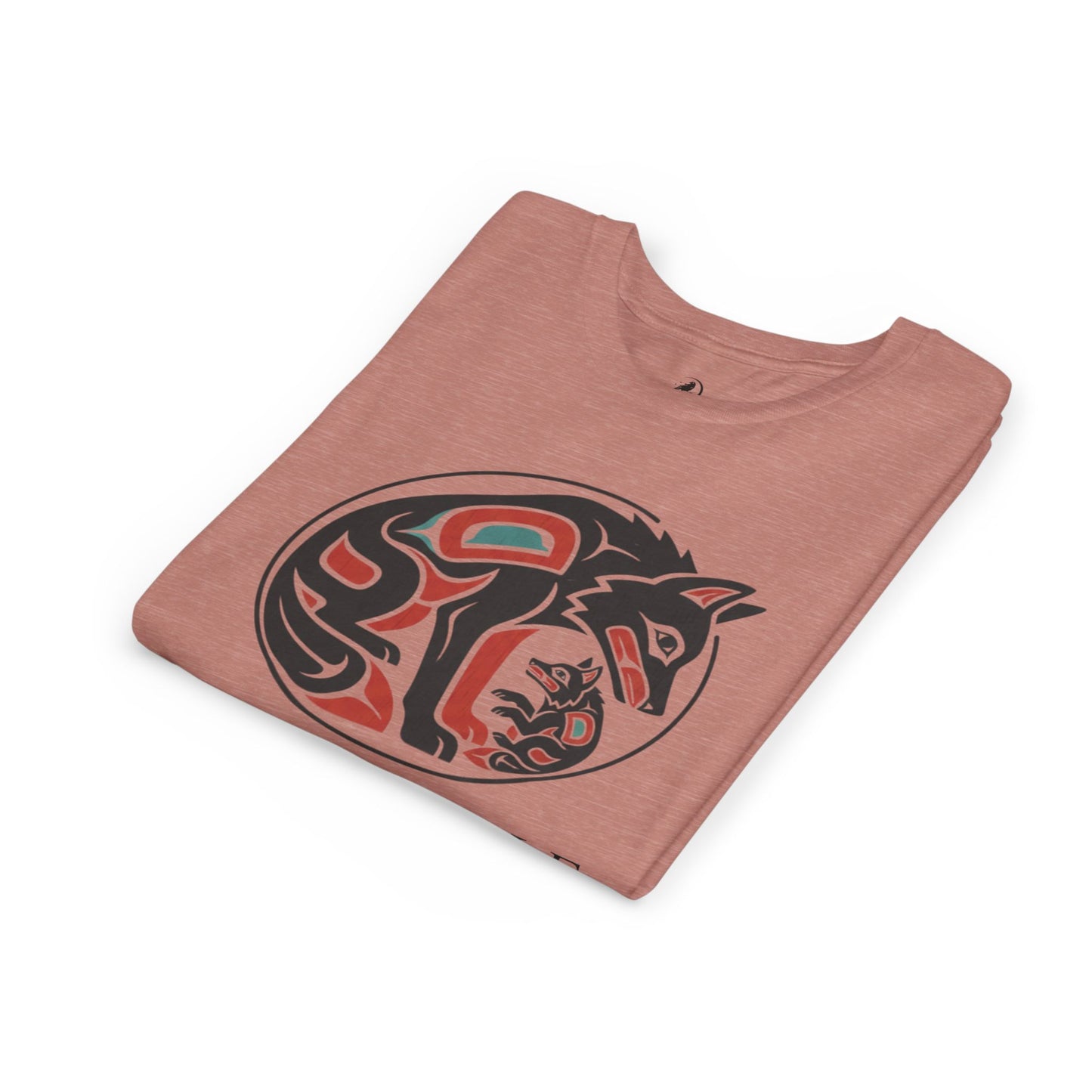 Youth Little Wolf Spirit Tee — "Little Wolf Spirit / Big Wolf Attitude" Kids Graphic T-Shirt