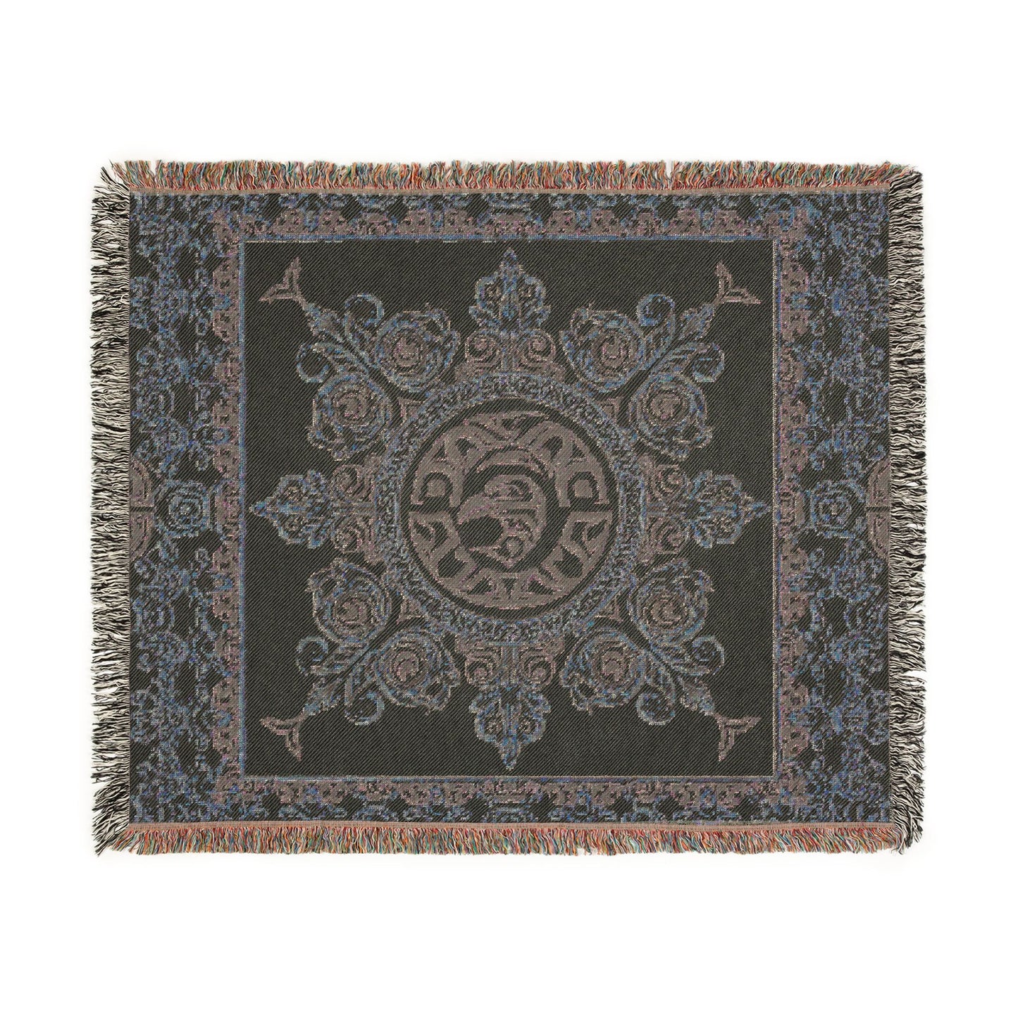 "The Raven's Regalia" Woven Blanket