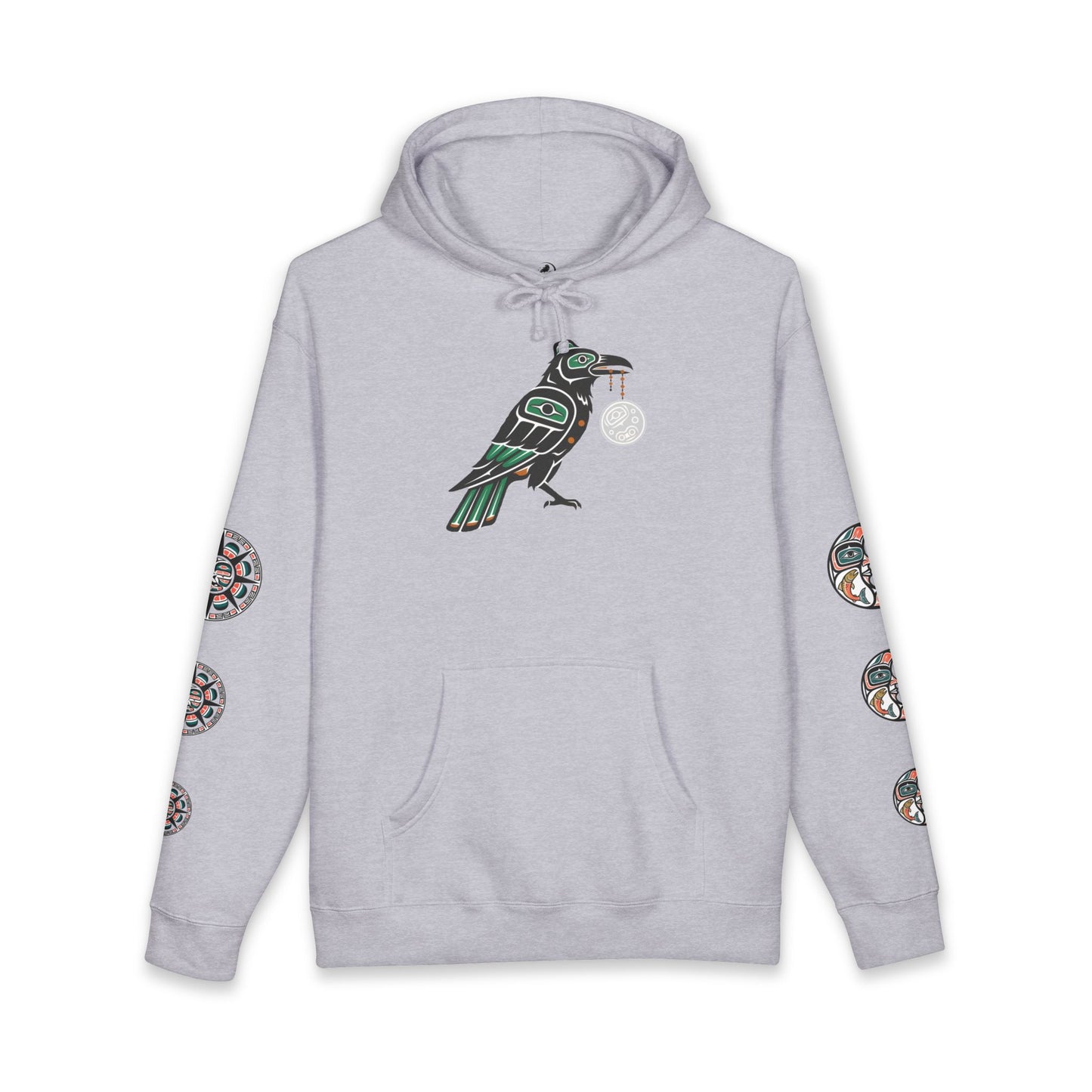 Raven Totem Hoodie — Northwest Tribal Raven Pullover