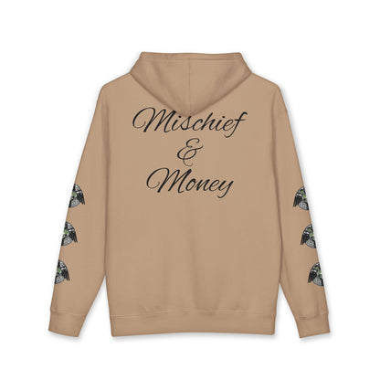 Mischief & Money Hoodie — Raven Graphic Pullover