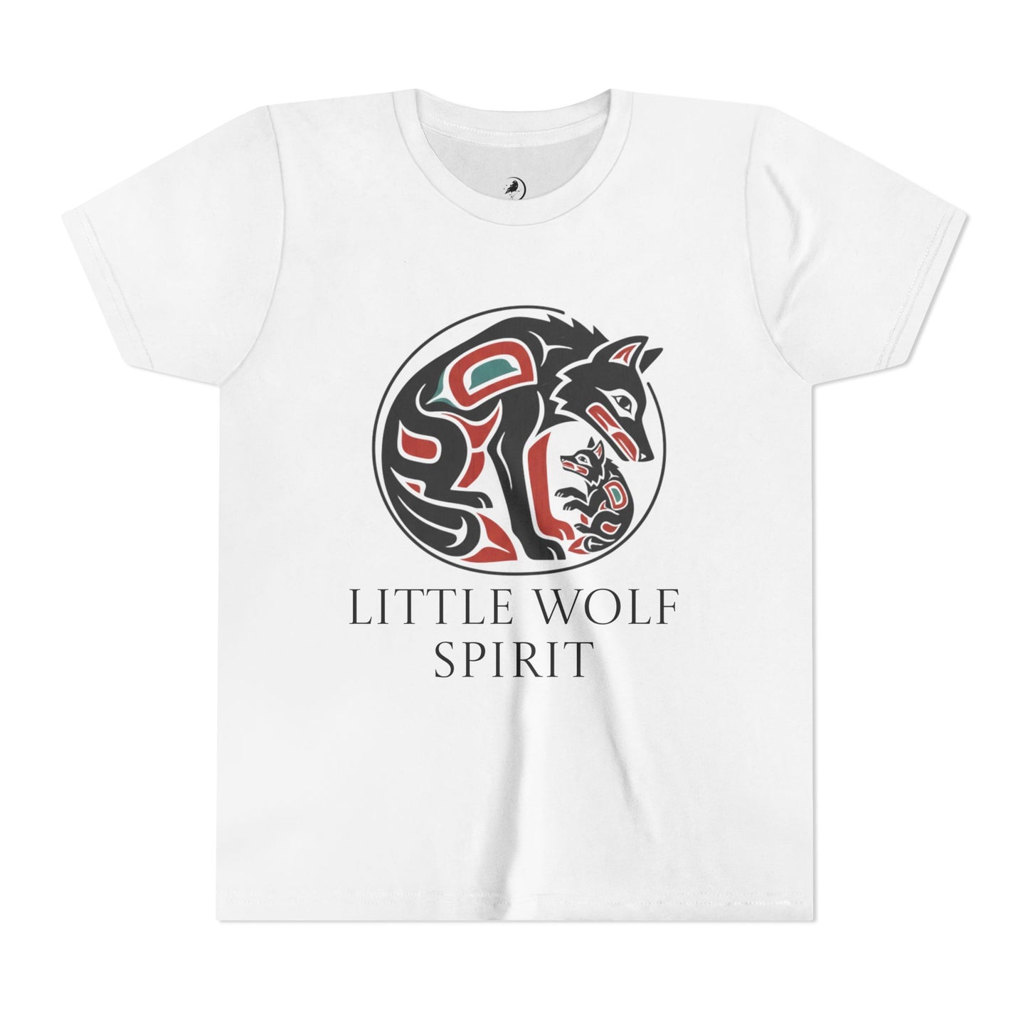 Youth Little Wolf Spirit Tee — "Little Wolf Spirit / Big Wolf Attitude" Kids Graphic T-Shirt