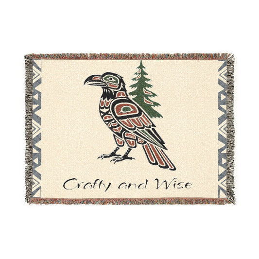 "Crafty And Wise" Woven Blanket