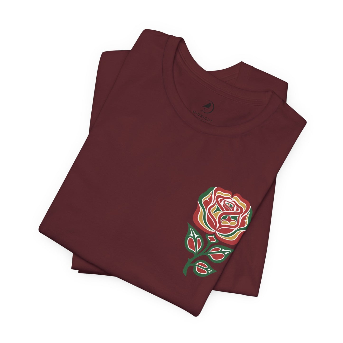 Not a Delicate Rose Tee — Born From Thorns Blooming Anyway Floral Graphic T‑Shirt