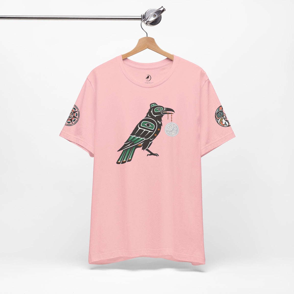 Raven Totem Graphic Tee — Northwest Tribal Bird Design
