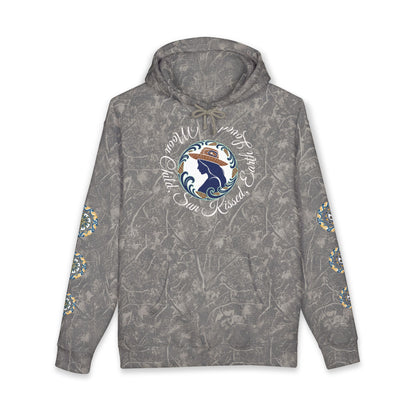 Moon Child Hoodie — Coast Salish Celestial Graphic Hooded Sweatshirt