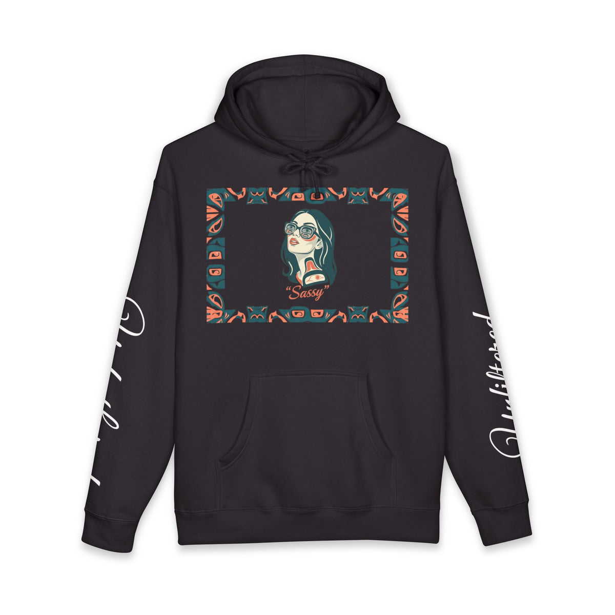 Sassy / Pre-Contact Attitude Hoodie — Indigenous design Graphic Pullover