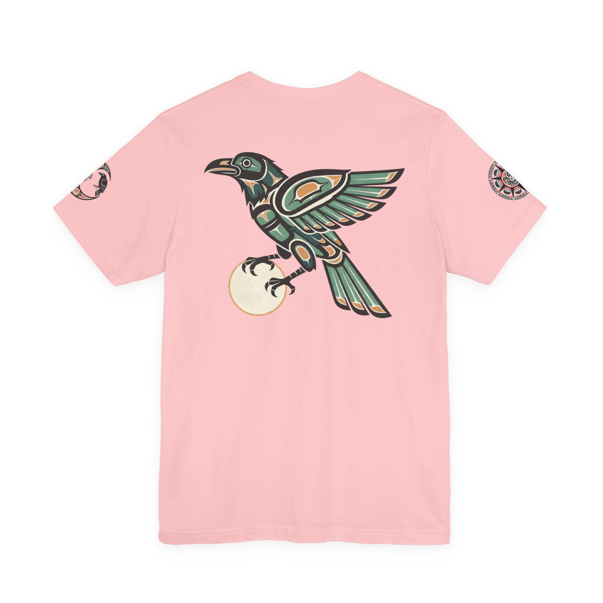 Raven Totem Graphic Tee — Northwest Tribal Bird Design