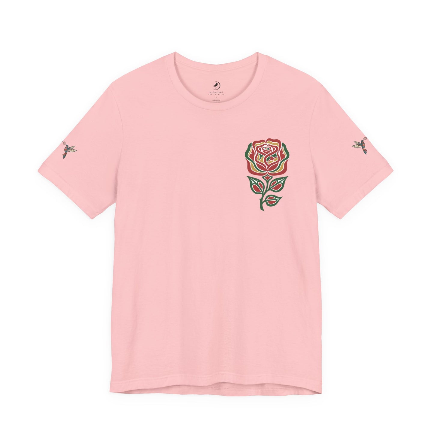 Not a Delicate Rose Tee — Born From Thorns Blooming Anyway Floral Graphic T‑Shirt